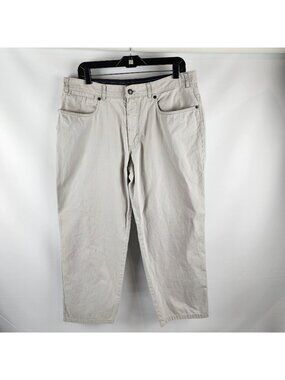 Hiltl Pants Mens 34 Chino Fit Cropped Stretch Straight Leg (34x26)